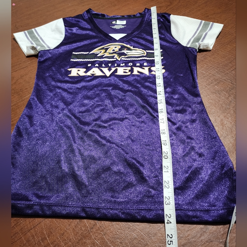 NFL Women's Purple and White Ravens Jersey - Picture 4 of 7